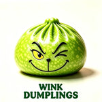 Glitter Green Dumpling Squeeze Toy