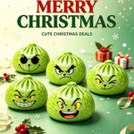 Glitter Green Dumpling Squeeze Toy