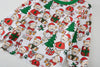 Christmas kids pajama's 100% Cotton Children's Sleepwear, Long Sleeved Pajamas Long Pants Set for Boys and Girls Aged 1-8