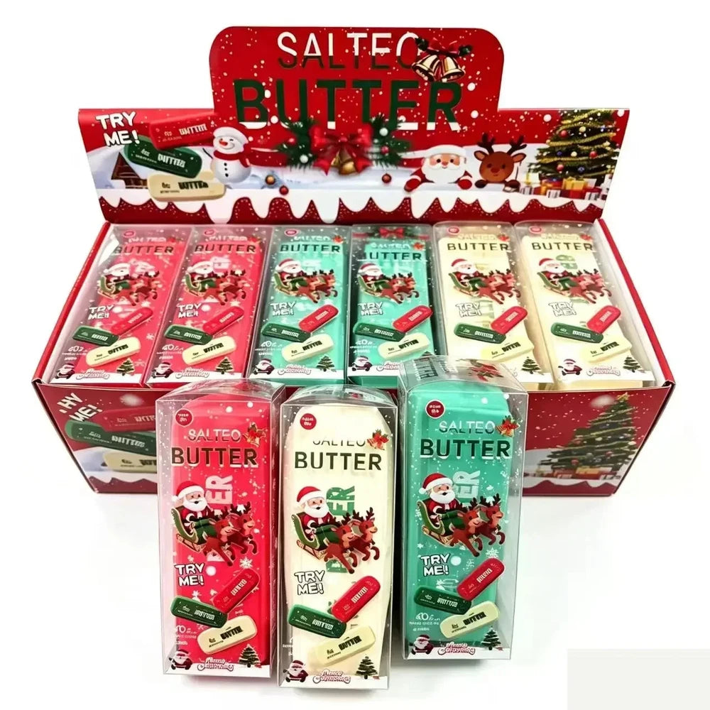 Christmas Butter Stick Squishy uper Soft Slow Rising Squeeze Sensory Stress Relief Gift