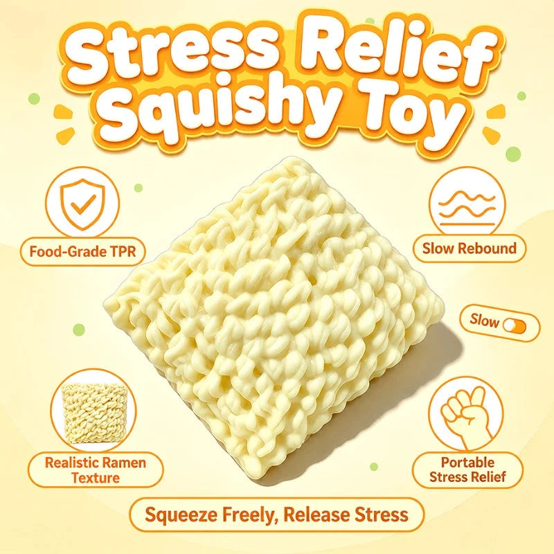 Crunchy Noodle Squishy Fidget Crispy Handmade Ball Relieve Stress Boredom Asmr Sensory Christmas Gifts
