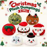 Christmas Plush Squishy Bun 5pc