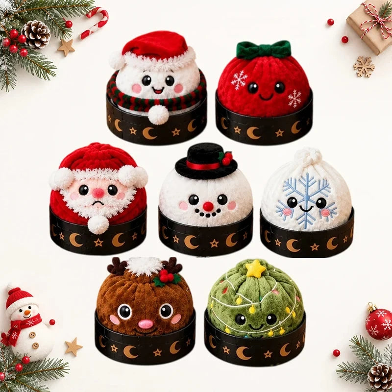Christmas Plush Squishy Bun 5pc