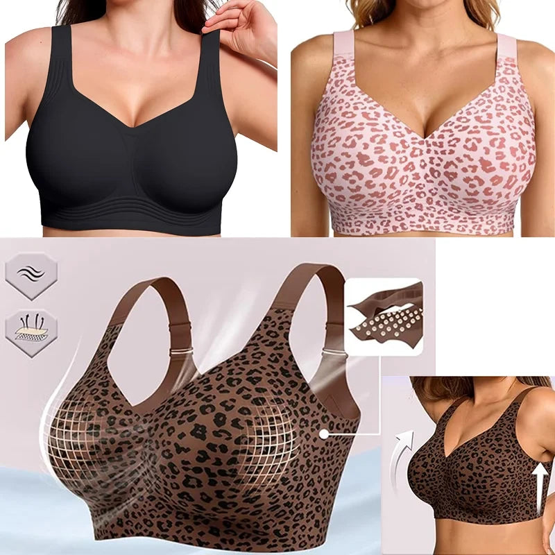 Leopard Print Wireless Jelly Bra