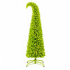 Pre Lit Green Whimsical Christmas Tree With 260 LED Lights Folding Base Bendable Branches Timer Control And Ball Ornaments For Home Bar Garden Patio Office Holiday Decor