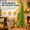 Pre Lit Green Whimsical Christmas Tree With 260 LED Lights Folding Base Bendable Branches Timer Control And Ball Ornaments For Home Bar Garden Patio Office Holiday Decor