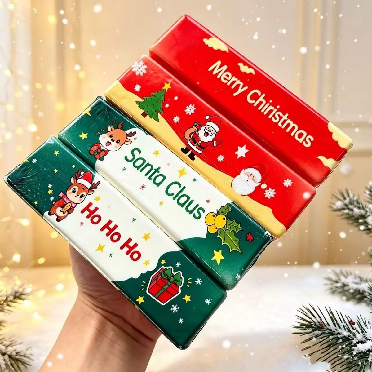 2026 New Christmas Edition Slow Rising Squishy Toy Butter Stick Ultra Soft Wet Squeeze Fidget Toy Stress Relief Party Favor Gift