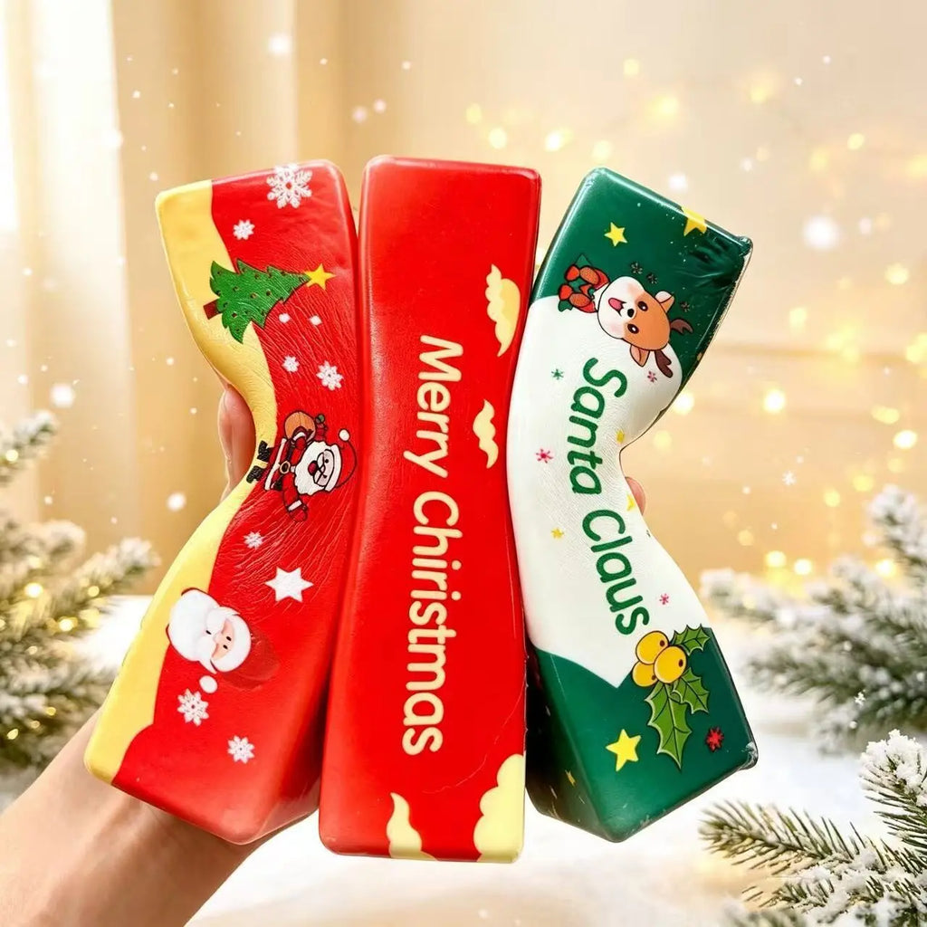 2026 New Christmas Edition Slow Rising Squishy Toy Butter Stick Ultra Soft Wet Squeeze Fidget Toy Stress Relief Party Favor Gift