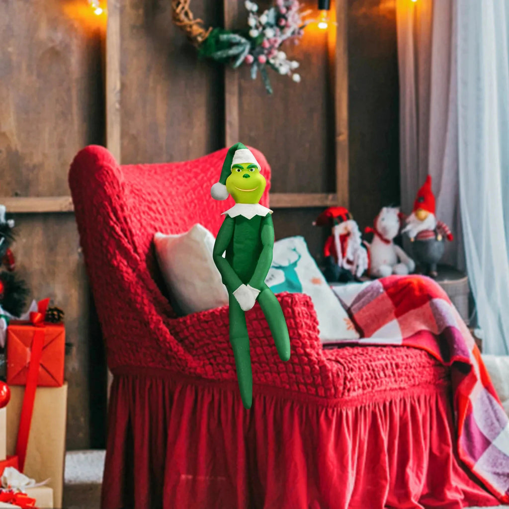 Christmas Elf Doll Plush Toy Figures Stocking Stuffer Shelf Accessories Decoration
