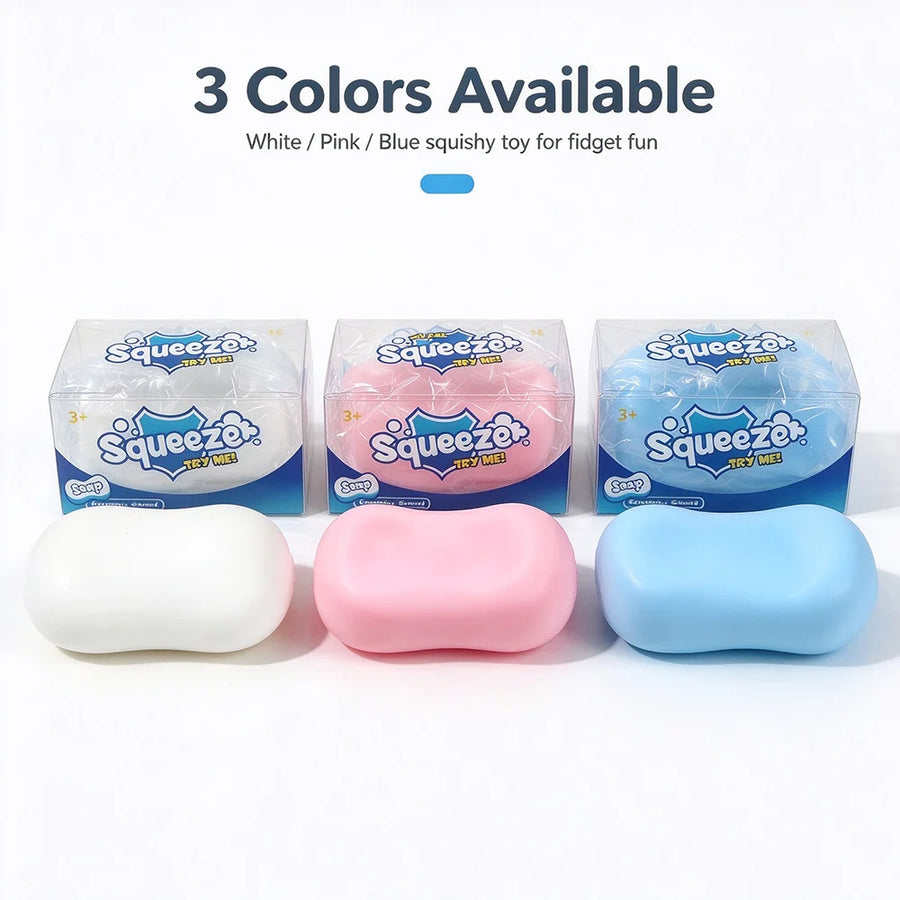 Creative Soap Shape Squishy Toy Sensory t Stress Relief Toy Black Friday Christmas Present