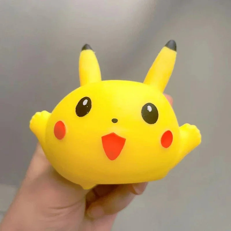 Cute Pokemon Cartoon Pikachu Squeeze Rebound Pinch Music Suitable for Fans to Relieve Stress Knead Figurines Party Gift