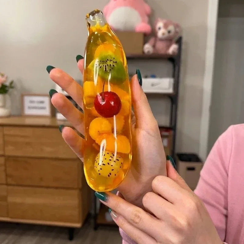 Vaseline Christmas Squishy Snowman Apple Fidget Toy Squeeze Stress Relief Hand Toy Anti-Anxiety Fruit Stretchy Slow Rising Gift