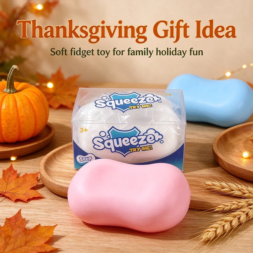 Creative Soap Shape Squishy Toy Sensory t Stress Relief Toy Black Friday Christmas Present