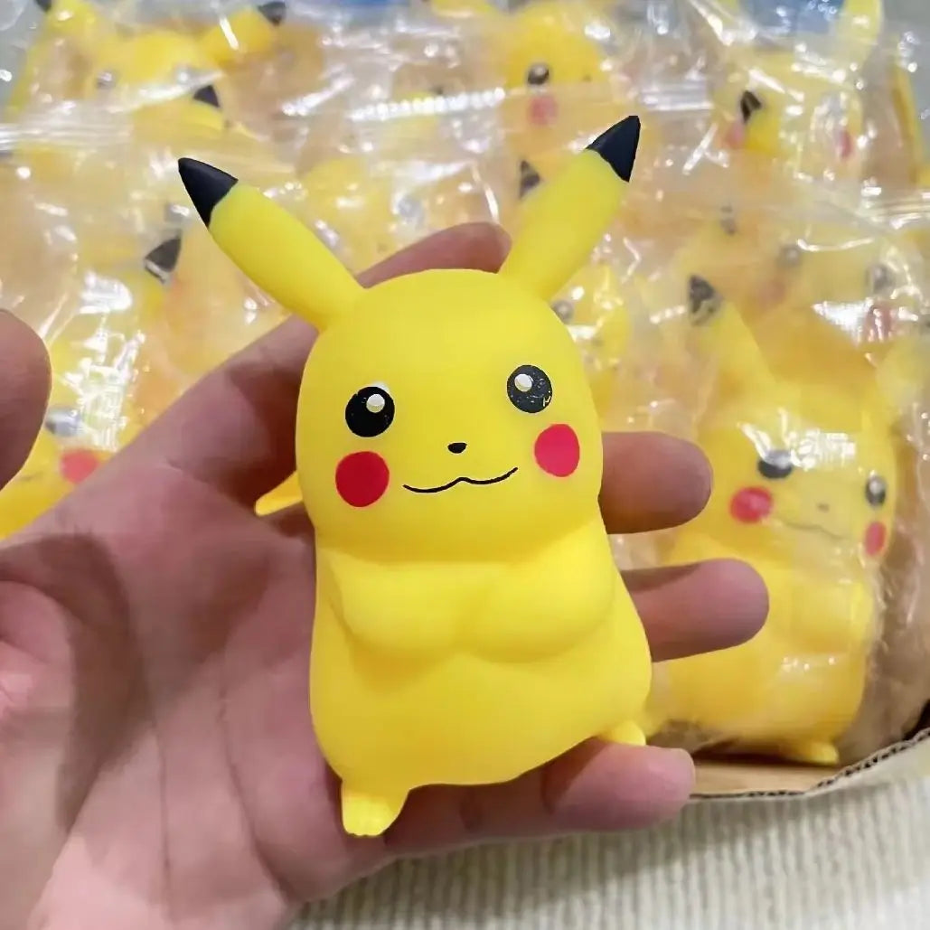 Cute Pokemon Cartoon Pikachu Squeeze Rebound Pinch Music Suitable for Fans to Relieve Stress Knead Figurines Party Gift